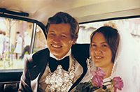 History_Hannu_Laura_25.7.1976 Hannu and Laura on their wedding day in Petrozavodsk July 25, 1976.